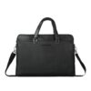 OCCIENTEC Sac Business Unisex 14pouces Sac à Main En PU Cuir Porte Document Noir