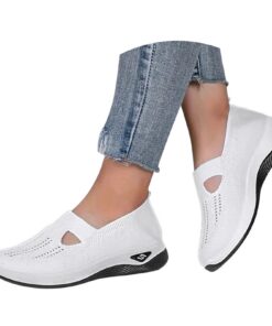 Chaussures Pieds Sensibles Femmes Outdoor Blanche Légère Orthopediques Confortable Chaussures de Running Marche Ete Chic