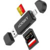 Lecteur de carte SD 2 en 1 + lecteur micro SD - idéal pour photographes professionnels - convient pour stockage haute ca