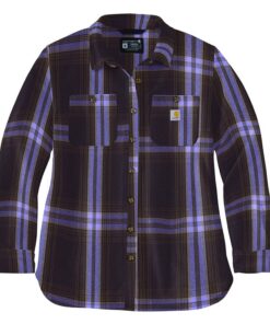 Carhartt Loose Fit Heavyweight Twill Shirt pour Femme - Chaude et Comfortable - Travail et Loisirs - Taille Large - M650