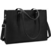 NUBILY Sac Ordinateur Portable 15.6 Pouces Grand Capacité Imperméable Sac de Cours pour Femmes Bandoulière Sac Epaule en