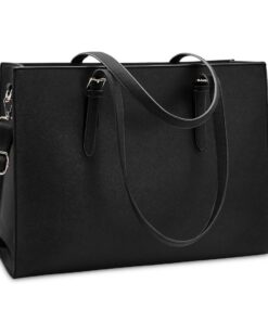NUBILY Sac Ordinateur Portable 15.6 Pouces Grand Capacité Imperméable Sac de Cours pour Femmes Bandoulière Sac Epaule en