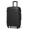 Valise de voyage WITTCHEN Moyenne ABS Roulante Spinner Sècretable Poignée Télescopique Noir Air France Easyjet Transavia