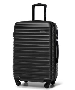Valise de voyage WITTCHEN Moyenne ABS Roulante Spinner Sècretable Poignée Télescopique Noir Air France Easyjet Transavia