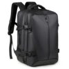 VBESTLIFE Sac à Dos de Voyage à Vide avec Pompe & Compression, 36-55L 17,7x11,8x8,7 Pouce pour Hommes, Ordinateur Portab