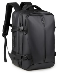 VBESTLIFE Sac à Dos de Voyage à Vide avec Pompe & Compression, 36-55L 17,7x11,8x8,7 Pouce pour Hommes, Ordinateur Portab
