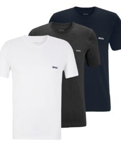 BOSS Hommes T-Shirt Classic Lot de Trois en Coton avec Logo Brodé pour Occasions Informelles