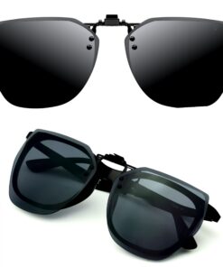 CREYESTAL Clip Lunettes de Soleil Polarisées,Ultra Léger et Relevable pour Homme et Femme, 100% Anti-UV et Certifié CE