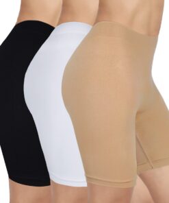 Justay Sowarm Anti Frottement Short Cycliste Femmes Taille Haute Boxer Shorts Sécurité sous Robe Jupe