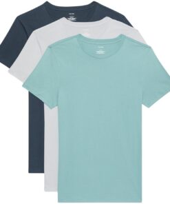 Calvin Klein T-Shirts Manches Courtes en Coton Homme Lot de 3