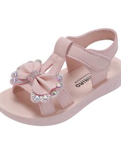 Sandales 2025 fille - Confortables et respirantes - Chaussures d'été et d'extérieur - Pieds nus possible