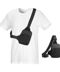 Petite Sacoche Poitrine Homme Étanche pour Camping et Randonnée, Sac Bandoulière Homme et Femme Multifonctionnel, Sacoch