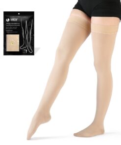 VARCOH - Bas de Contention à Bout pour Cuisses 20-30 mmHg pour Femmes, Soulagement et Soutien de Haute Qualité pour vos