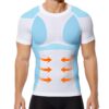 Compression T-Shirt Casey Kevin Homme Shapewear Contrôle du Ventre Étendue Taille Homme Sport Top