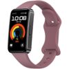 Bracelet Wanme pour Huawei Band 9, Silicone, Violet fumé, Remplacement officiel, Compatible avec la Band 8 et la Band 9