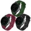 Bracelet Compatible avec Garmin Venu 2S, Texture Silicone Souple, pour Remplacement en 18mm et Sport