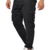 Indicode Hommes Cargo Pants 98% Coton Ceinture
