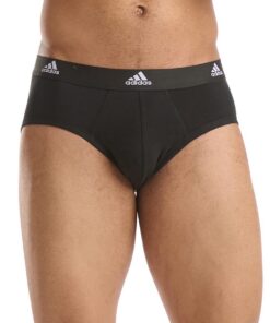 Adidas Lot de Slips Homme - Lot de 3 - Sous-vêtements PolyesterstretchComfortulaire Sportif