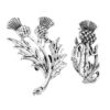 Holibanna Broches Écossaises - Bijoux Broche Chardon Écossais - Pour Vêtements et Sac À Dos - Simili Cuir, No Gemstone,
