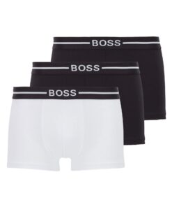 BOSS Hommes Boxers Longs en Coton Stretch pour Adultes au Travail et Entraînements Récompenses en Triple Lots