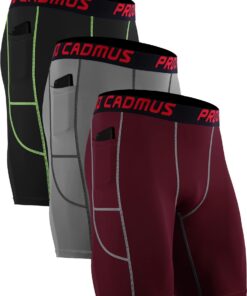 Cadmus - Shorts de compression pour homme - Élasthanne couche de base - Cyclisme, course à pied, entraînement, gym - Poc