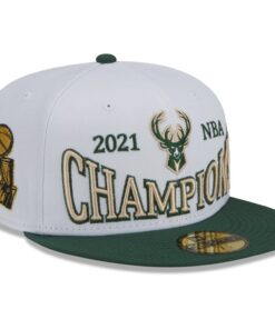 Chapeau New Era 59Fifty Fit NBA Champions Milwaukee Bucks - Hommes - Everyday Wear - Lisse - Taille Unique