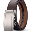 Acewin Ceinture pour Homme, Cuir Automatique Réglable, 35 mm, Mode, Durable