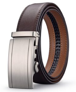 Acewin Ceinture pour Homme, Cuir Automatique Réglable, 35 mm, Mode, Durable