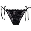 HTRUIYATY Culotte en Dentelle Femmesexy Slip Bikini à Cravate Latérale Réglable pour Femmes Taille Basse Trendy