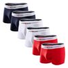 Caséy Kevin Boxer Homme Coton Peigné 60 Fil - Caleçon Homme Lot de 6 - Emballage Individuel - Sans Étiquette