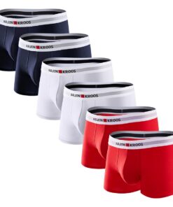 Caséy Kevin Boxer Homme Coton Peigné 60 Fil - Caleçon Homme Lot de 6 - Emballage Individuel - Sans Étiquette