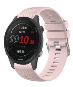 Bracelet Wanme Compatible avec Garmin pour Sportifs, Rose, 22mm