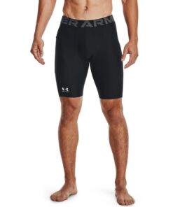 Under Armour Homme Short De Compression Heatgear Pocket Baselayer Noir/Blanc
