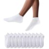 Chaussettes de Basket YouShow 10 paires Unisexe Coton mi-chaussettes OEKO-TEX STANDARD 100