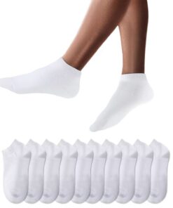 Chaussettes de Basket YouShow 10 paires Unisexe Coton mi-chaussettes OEKO-TEX STANDARD 100