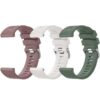 Bracelet Wanme Compatible Garmin Forerunner 245/645/245 Music pour Femme et Homme, 20mm Silicone Classique, Remplacement