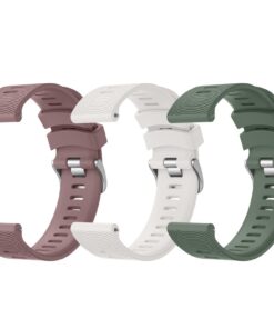 Bracelet Wanme Compatible Garmin Forerunner 245/645/245 Music pour Femme et Homme, 20mm Silicone Classique, Remplacement