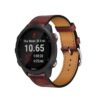 bracelets de remplacement Garmin Forerunner 255/265, bracelet de cuir véritable, compatible avec Garmin Forerunner 255/2