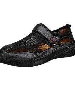 Botte Homme Hiver Fourré Respirant Polyvalent Nouveau Été Tendance Plage Sandales Hommes Grands Modèles