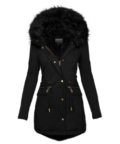 Manteau à capuche Judy1980, épais et chaud pour femmes, idéal pour sorties de vacances et activités extérieures en hiver