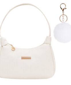 MLPKOI Petit Sac à Bandoulierе Pour Femmes - Fermerture Éclair, Porte-Clé Inclus, Parfait Pour Shopping, Travail et Voya