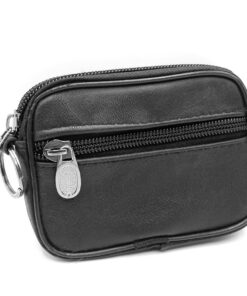 Charmoni Portefeuille pour Homme - Multi Poches - en Cuir Véritable - Qualité Top - Noir