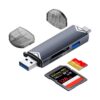 Lecteur de Carte SD Adapteur OTG Hi-Speed USB C et USB |0 pour iPhone 16 Pro Max/15, téléphones Portables et Ordinateurs
