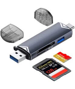 Lecteur de Carte SD Adapteur OTG Hi-Speed USB C et USB |0 pour iPhone 16 Pro Max/15, téléphones Portables et Ordinateurs