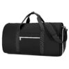 Outplea 34L Sac de Voyage Homme Femme Noir, Grand Sac de Sport avec Compartiment à Chaussures Imperméable, Housses de Vê