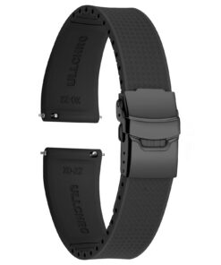 Bracelets de Montre ULLCHRO en Silicone Fluoré, Accessoire Remplaçable pour Hommes, Dégagement Rapide