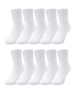 Kyopp Chaussettes Enfants Filles et Garçons | Cotton | Unisexe | Kids Crew Socks | 5 Paires | Organic | Standard | Mix B