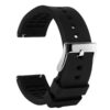 TStrap Bracelet Montre Silicone Noir Homme Femme - Dégagement Rapide Intelligente Bracelets Souple Caoutchouc Watch Stra