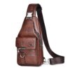 Sacoche A-QMZL Homme | Sac à Dos et Bandoulière PU Cuir pour Homme et Femme | Sac Business et Loisirs | Voyage et Travai