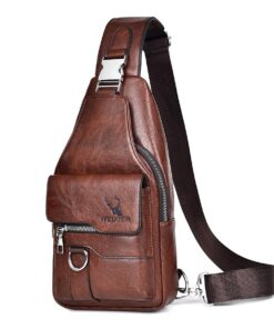 Sacoche A-QMZL Homme | Sac à Dos et Bandoulière PU Cuir pour Homme et Femme | Sac Business et Loisirs | Voyage et Travai